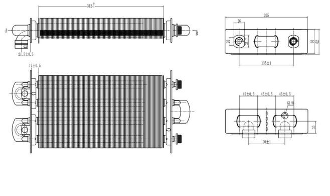 Теплообмінник бітермічний Beretta Ciao 28 CAI/CSI (R10023661), ціна | Піраміда24