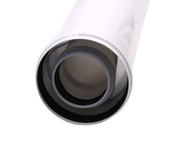 Удлинитель коаксиального дымохода 0,25 м &Oslash;60/100 мм конденсационный