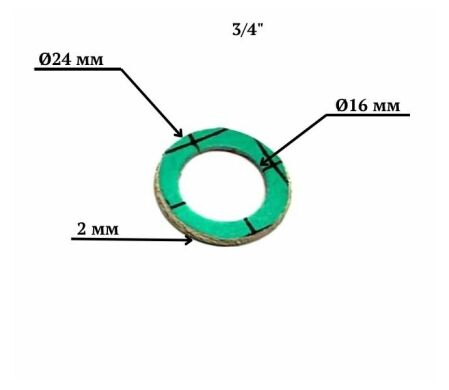 Прокладка паронитовая 3/4, цена | Пирамида24