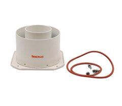 Фланец коаксиальный без раструба 60/100