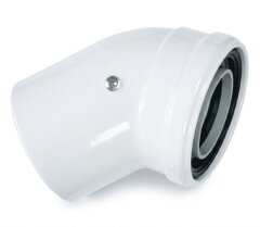 Коліно 45&deg;(м-п) &Oslash;60/100 конденсаційне