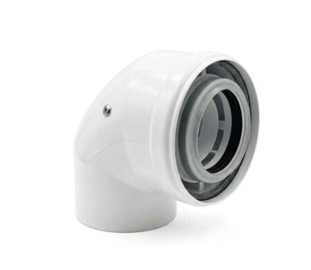 Коліно 45°(м-п) Ø60/100 конденсаційне