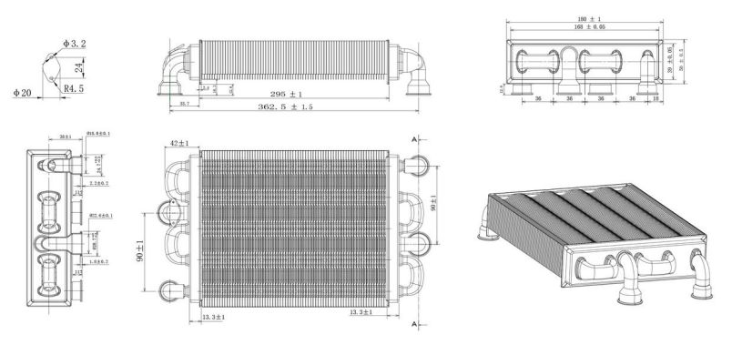 Теплообмінник бітермічний Ferroli Domiproject C32D/F32D, Domina C28N/F28N (39842570, 39842540), ціна | Піраміда24
