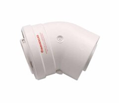 Колено коаксиальное 45&deg; &Oslash;60/100 мм (внутреннее-наружное)